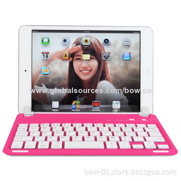 Wireless Bluetooth 3.0 Keyboard Case for iPad Mini with Hinge, Fashionable Design